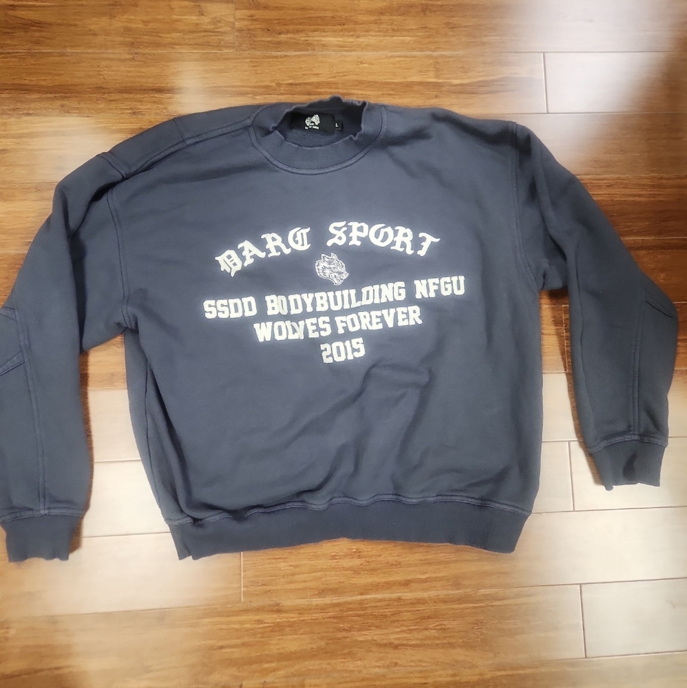 Darc Sport She Crewneck Sweatshirt SSDD Bodybuilding Large Blue 693/1000
